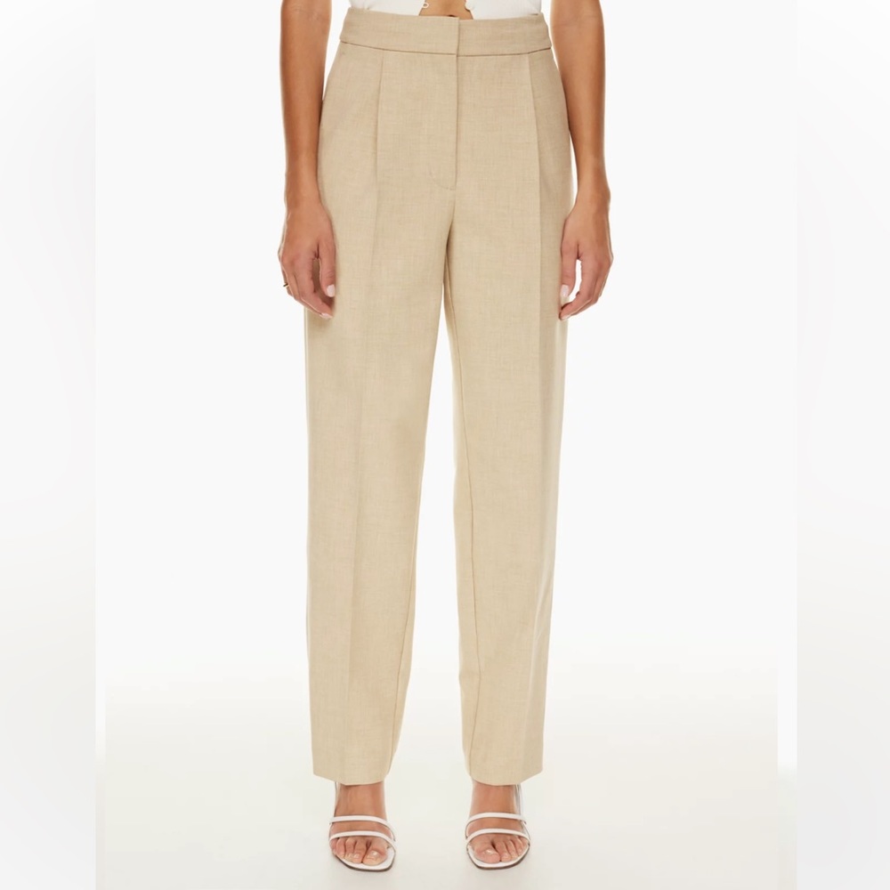 Aritzia Wilfred Ibiza Pant in Heather Oat Beige